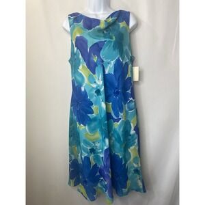 Vintage S. L. Fashions Womens Dress Size 18 NWT Coastal Vacation Cruise Y2K Glam
